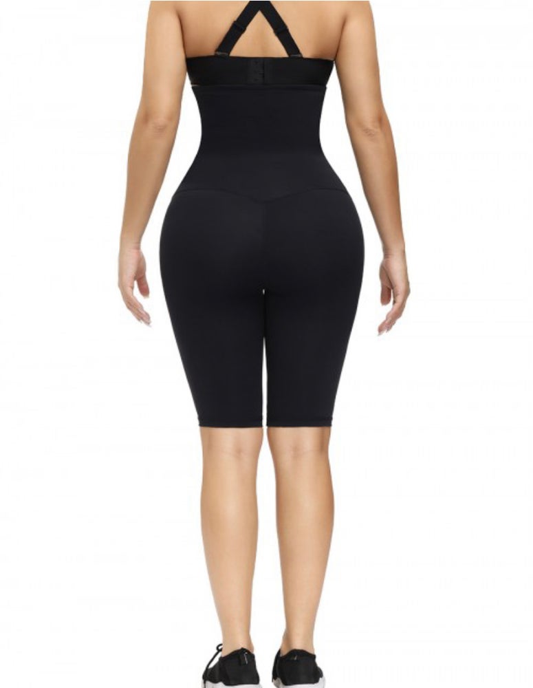 Kaoir Figure 8 Waist Trainer Knee-Length Leggings - snatchmebykaoir