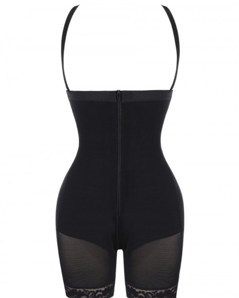 Lisa Everyday Fullbody Shapewear with Zipper Crotch - snatchmebykaoir
