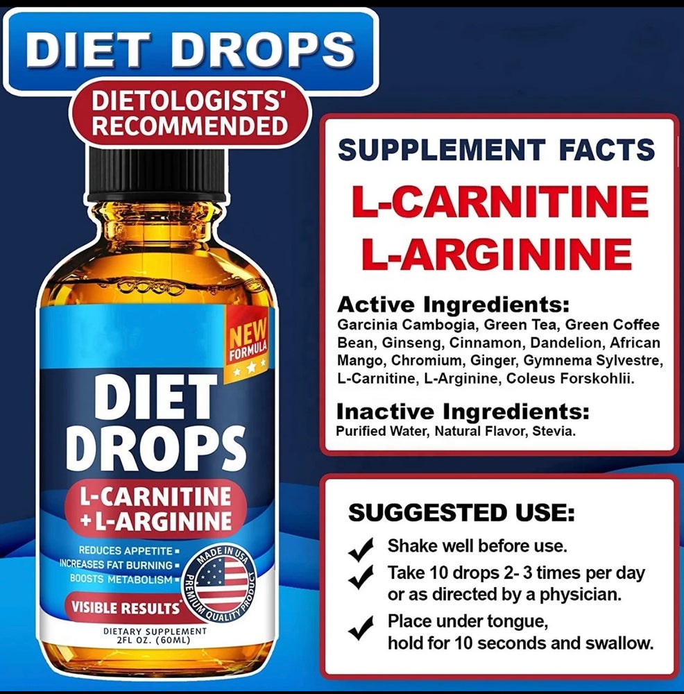 Weight Loss Diet Drops Fat Burner Liquid (100% Natural) - snatchmebykaoir