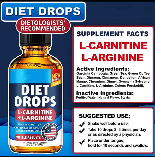 Weight Loss Diet Drops Fat Burner Liquid  (100% Natural) - snatchmebykaoir