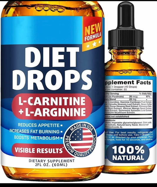 Weight Loss Diet Drops Fat Burner Liquid  (100% Natural) - snatchmebykaoir