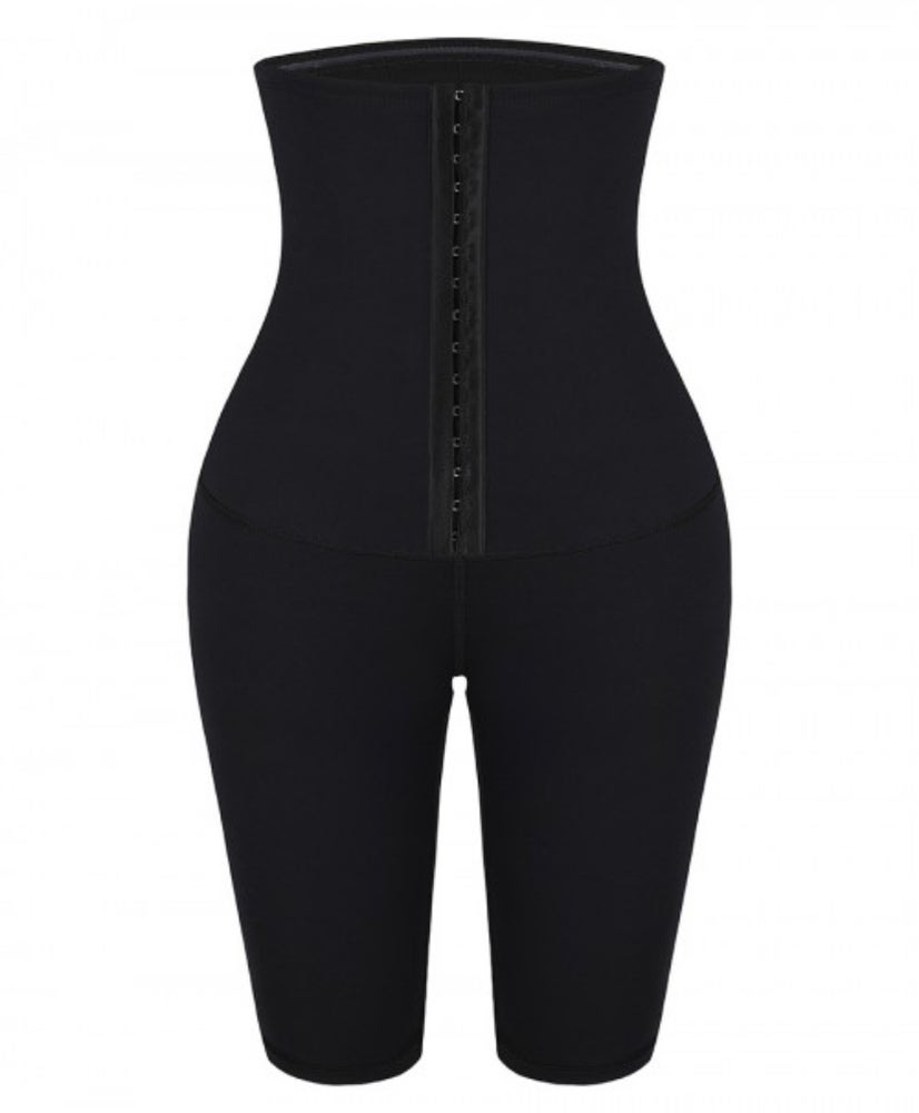 Kaoir Figure 8 Waist Trainer Knee-Length Leggings - snatchmebykaoir