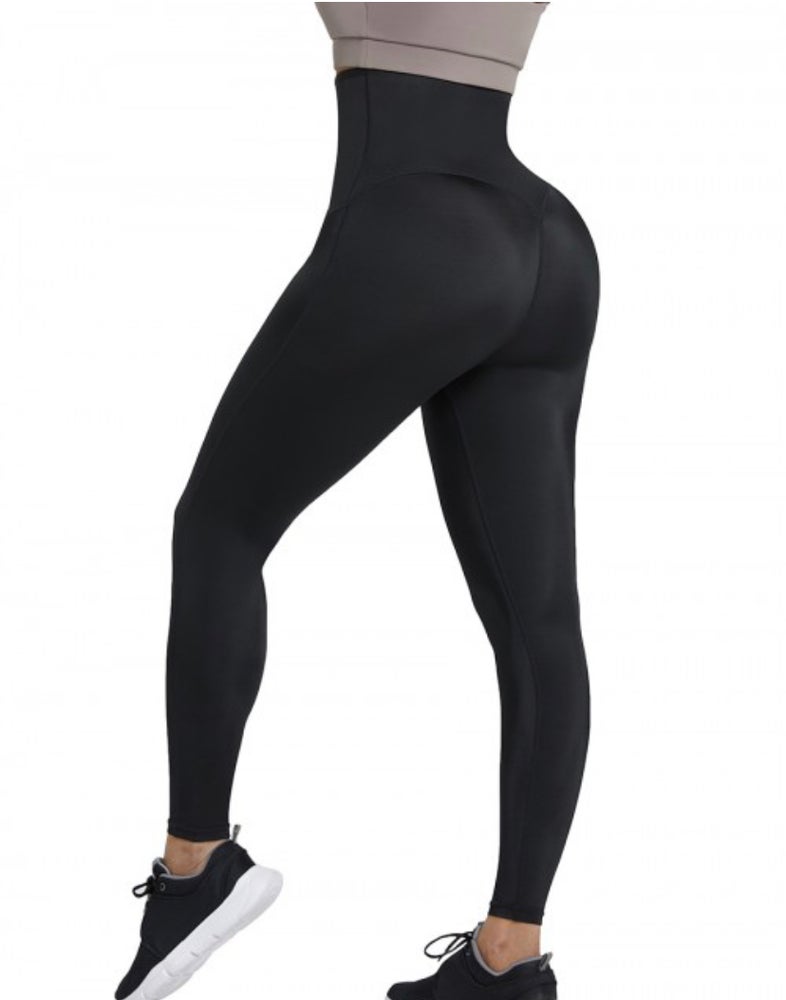 Neoprene Leggings 3 Rows Hooks High Rise - snatchmebykaoir