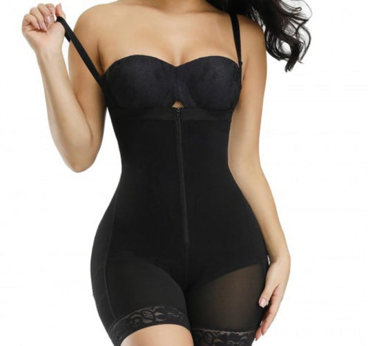 Lisa Everyday Fullbody Shapewear with Zipper Crotch - snatchmebykaoir
