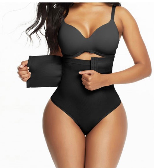 Ms Seamless Thong High Waist Compression Silhouette - snatchmebykaoir